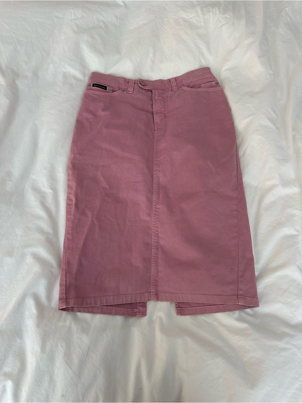 D&G Dusty Pink Pencil Midi Skirt